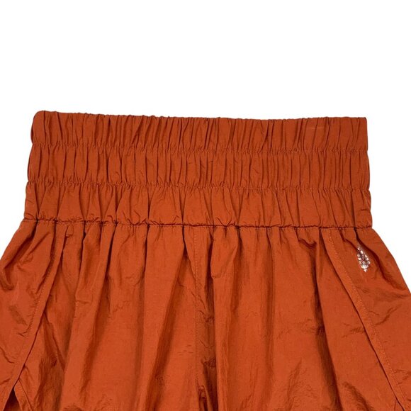Free People FP Movement The Way Home Shorts M Orange High Rise Built In Brief - Picture 8 of 13